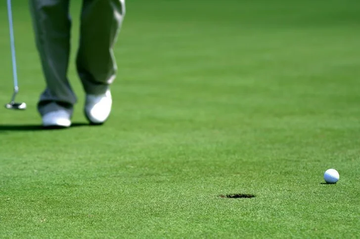 golfer on the green