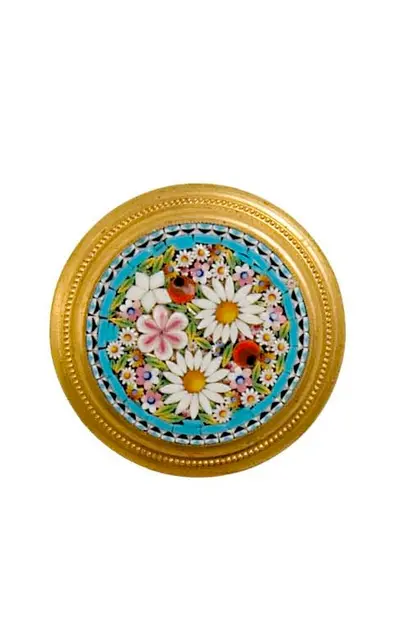 Micromosaic hat pin