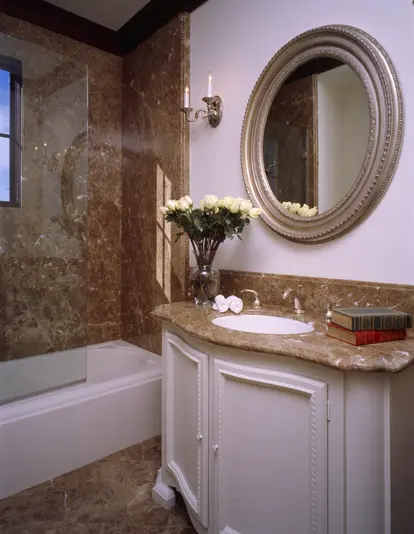 Marble bathroom