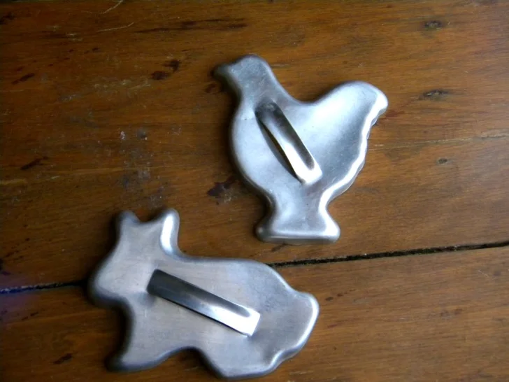 bunny cookie cutter, chicken cookie cutter