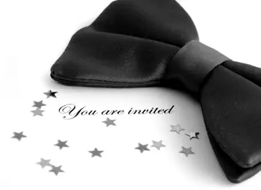 Black tie invitation