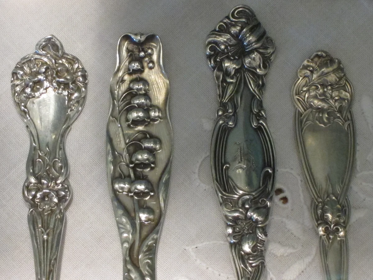 art nouveau flatware