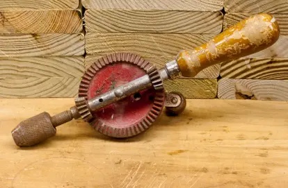 antique hand drill