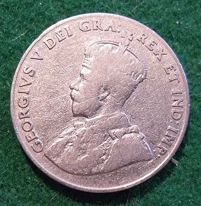 Canadian Silver Nickel, 1922