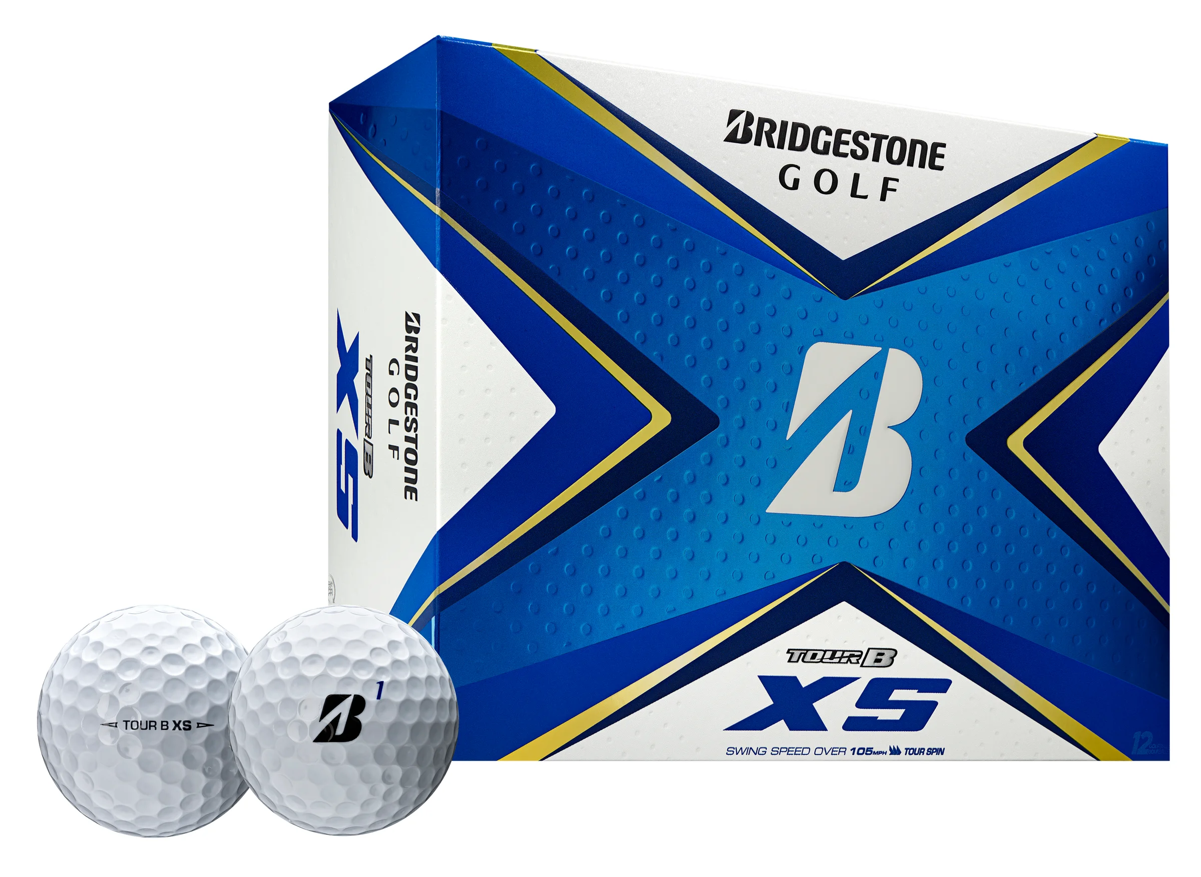 Box of Bridgestone Tour B XS Golf Balls