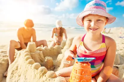 Sandcastle building