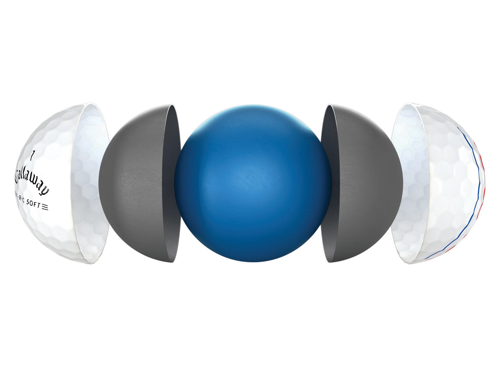 Callaway ERC Soft three-layer construction