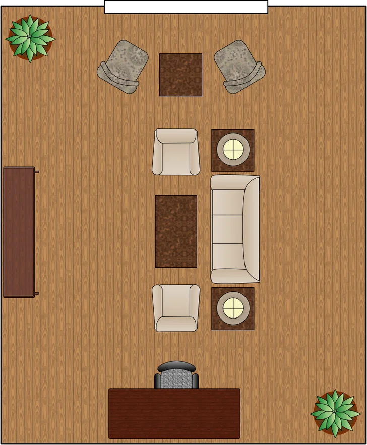 living room arrangement