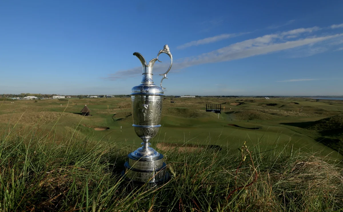 The Claret Jug rests at Royal St. George's