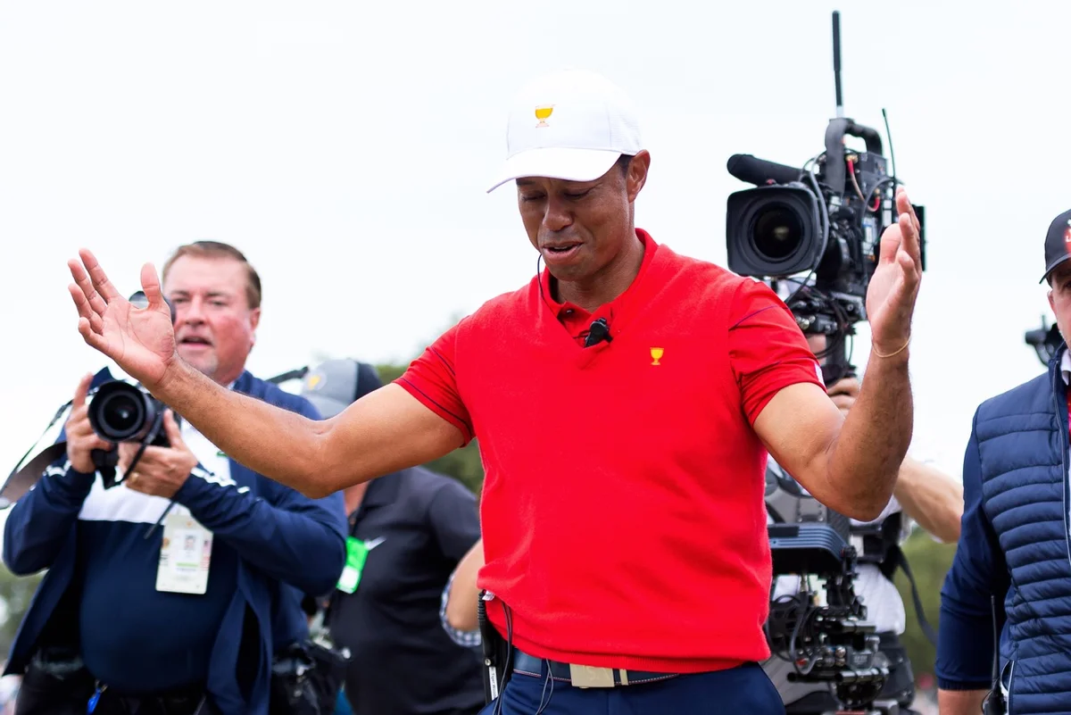 Tiger Woods was a playing captain in 2019