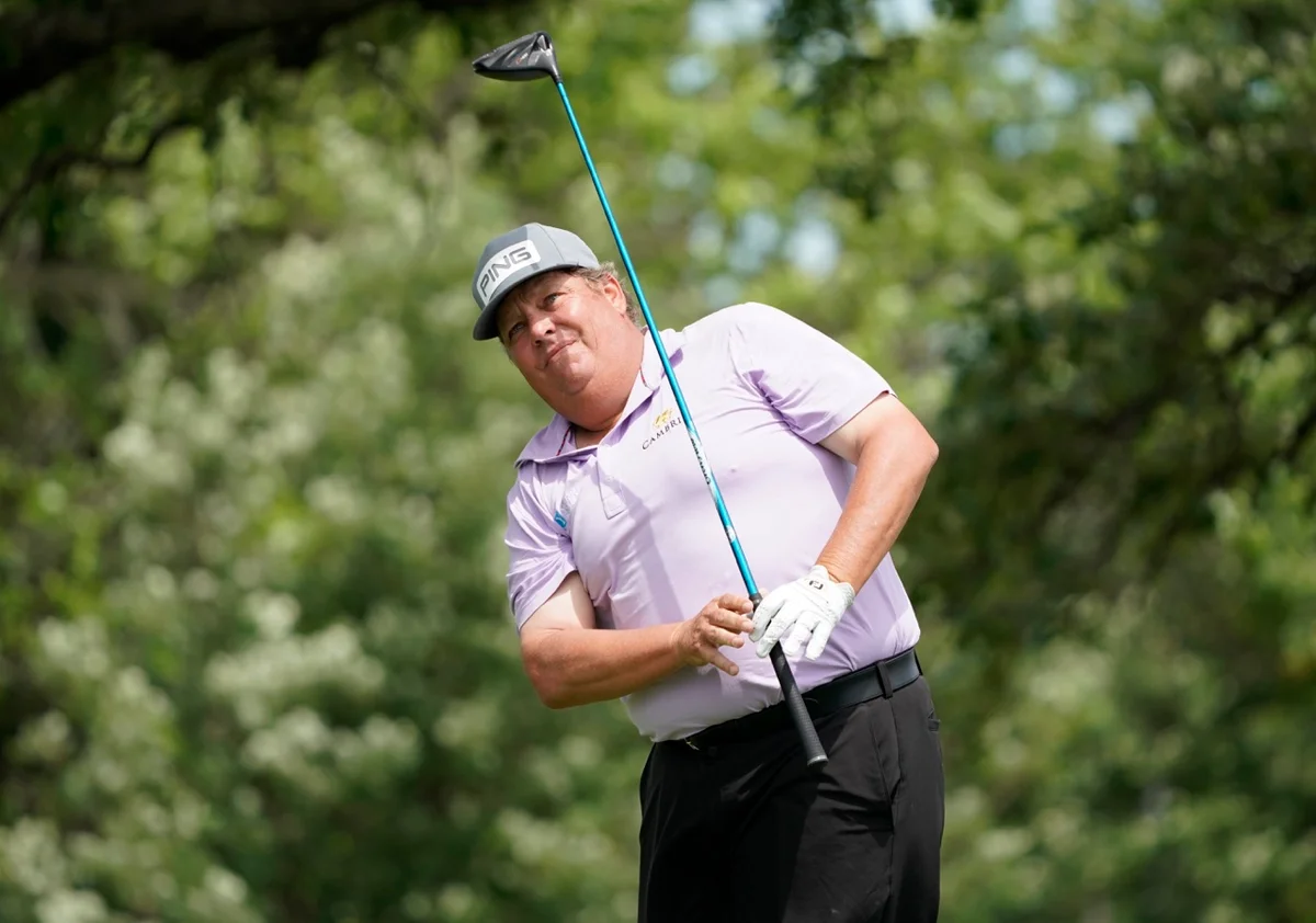 Tim Herron hits a golf shot