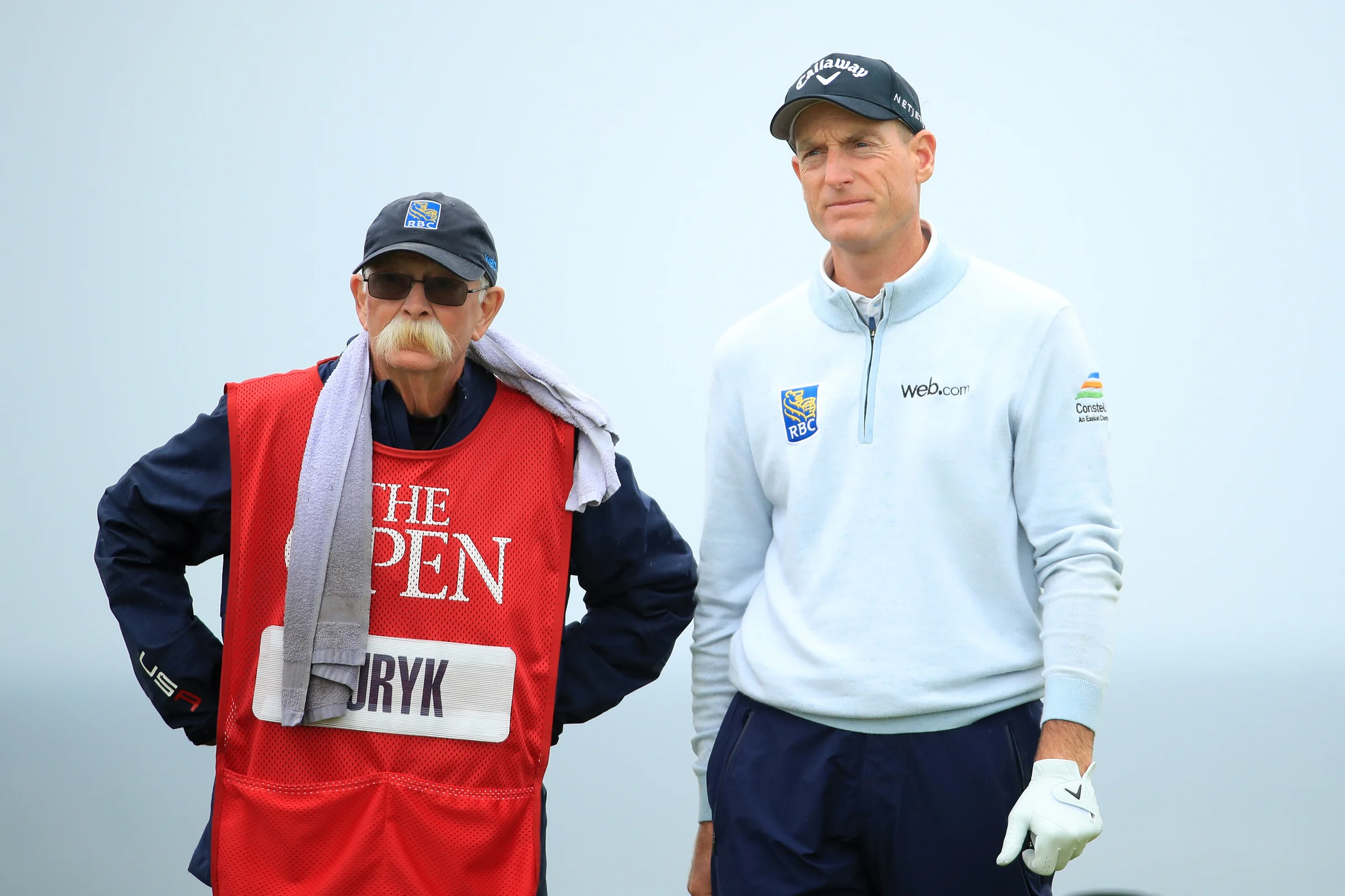 Jim Furyk and caddie Fluff Cowan