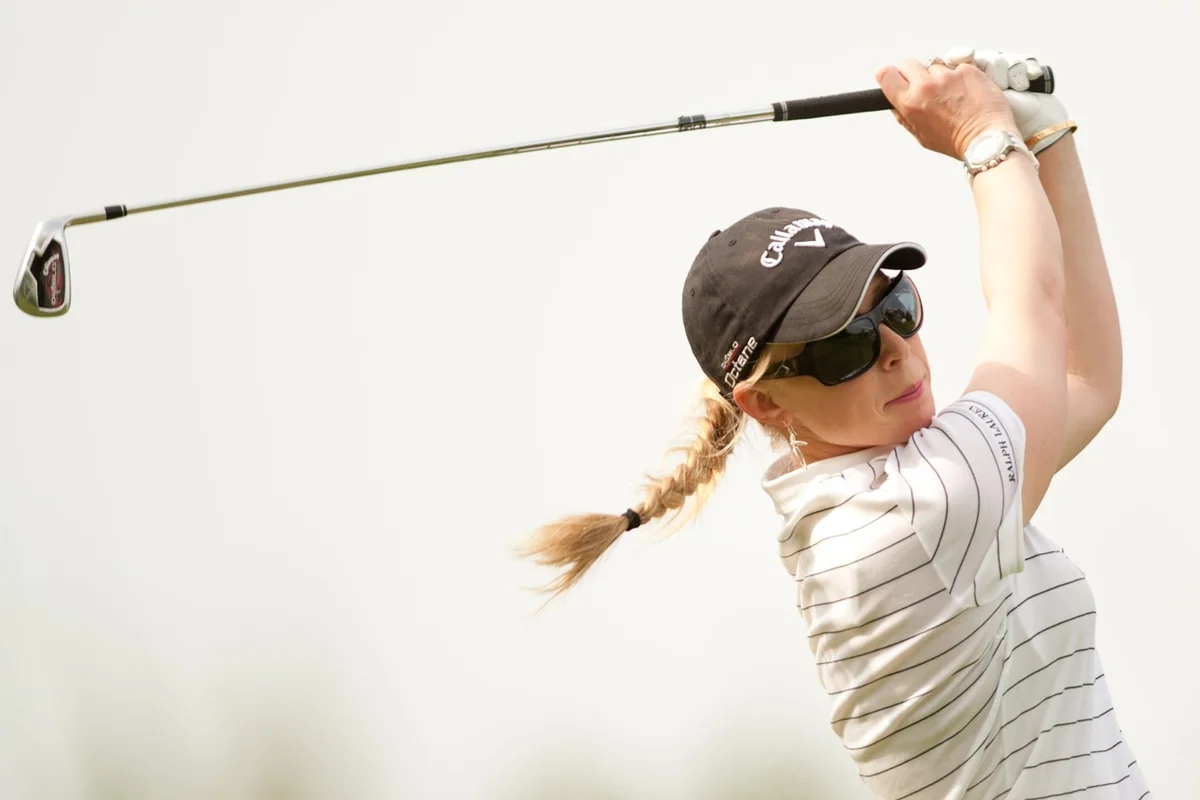 Callaway golfer Morgan Pressel tees off