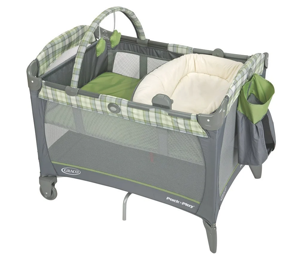 Graco Pack 'N Play Playard with Reversible Napper and Changer
http://www.amazon.com/gp/product/B005UV0UCM/ref=as_li_ss_tl?ie=UTF8&camp=1789&creative=390957&creativeASIN=B005UV0UCM&linkCode=as2&tag=lovetoknow-20