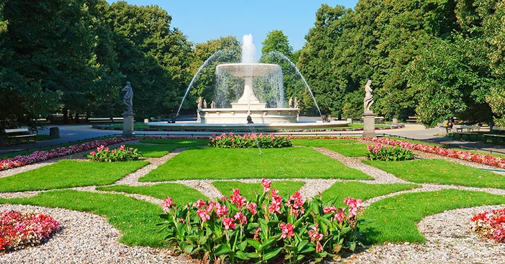Formal garden in Poland