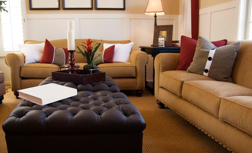 Leather "coffee table"