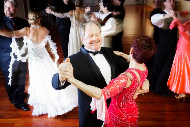 Seniors ballroom dancing