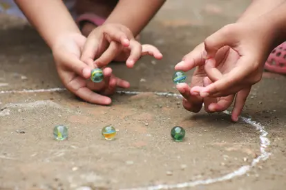 Playing marbles