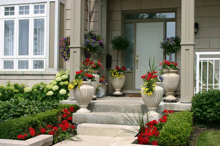 Front Stoop Container Garden