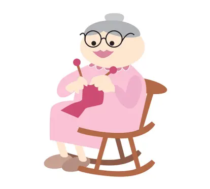 Grandmother clip art 1