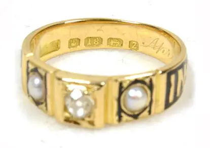 1899 Mourning Edgar Ring http://artofmourning.com/2013/09/02/late-victorian-mourning-pendant/