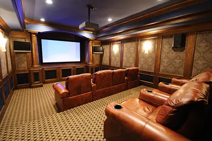 Ornate Luxury Home Theater