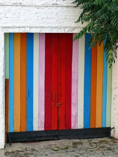 Striped colors on door http://www.istockphoto.com/photo/colored-door-46700560?st=18796a9