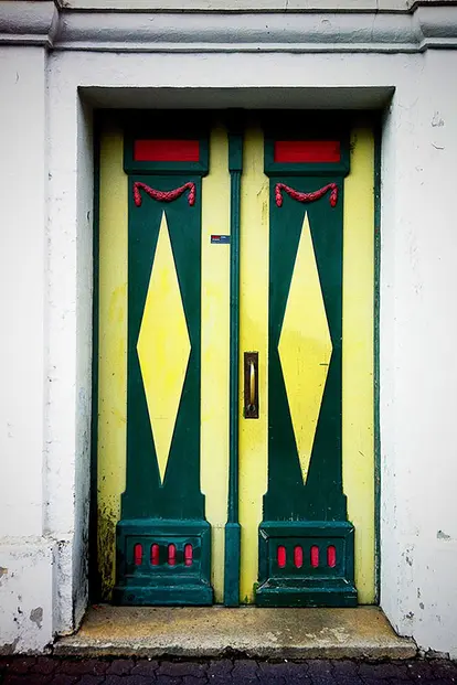 yellow and green painted door http://www.istockphoto.com/photo/colourful-double-wood-doors-36458984?st=f9b1b39