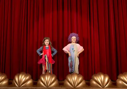 children acting on stage