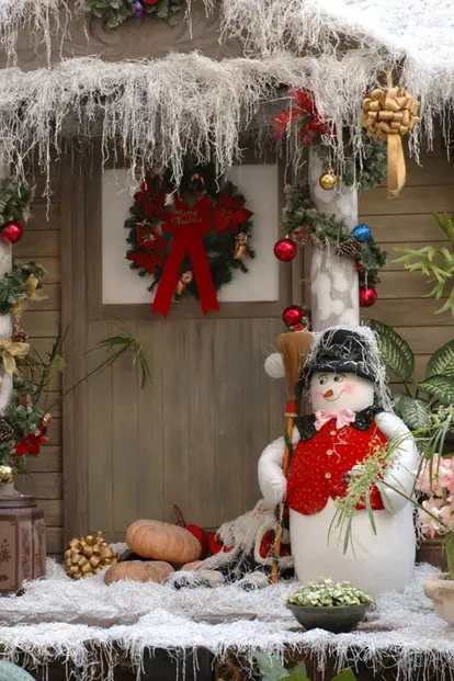 Christmas snow scene