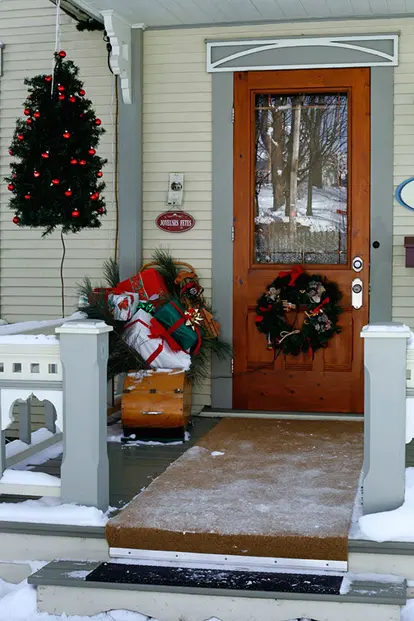 Christmas entry decorations
