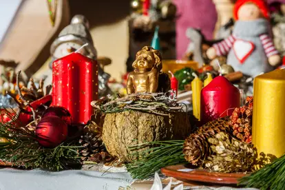 Rustic centerpiece display