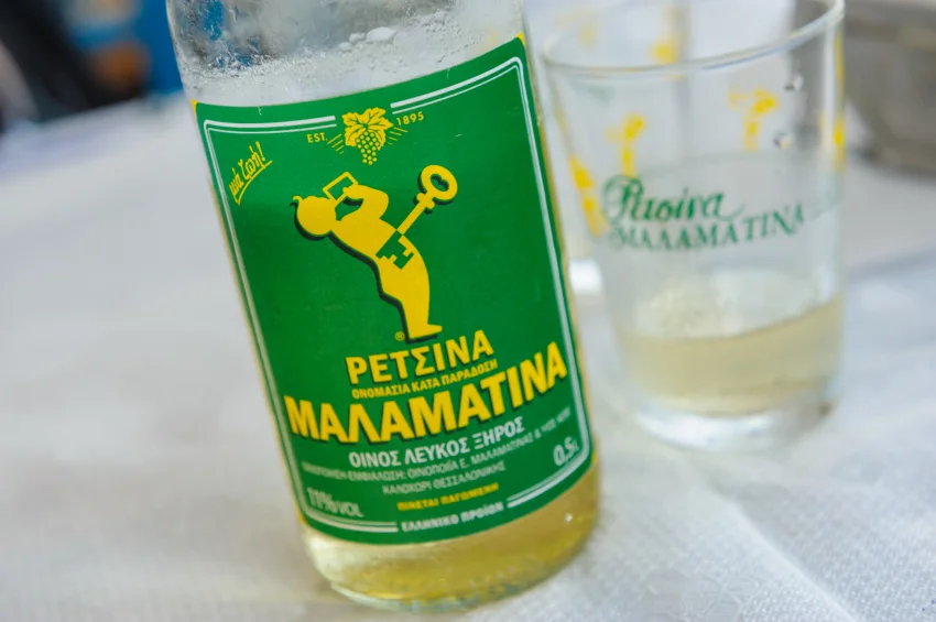 Greek Retsina Pine Wine