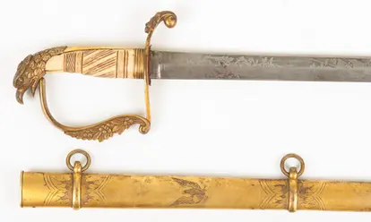 © Liongate2011 | Dreamstime.com - <a href="http://www.dreamstime.com/stock-images-american-federal-period-war-1812-eagle-head-sword-image33155954#res265841">American Federal Period War Of 1812 Eagle-head Sword Photo</a>
