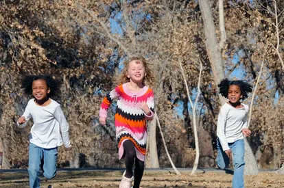 Kids running