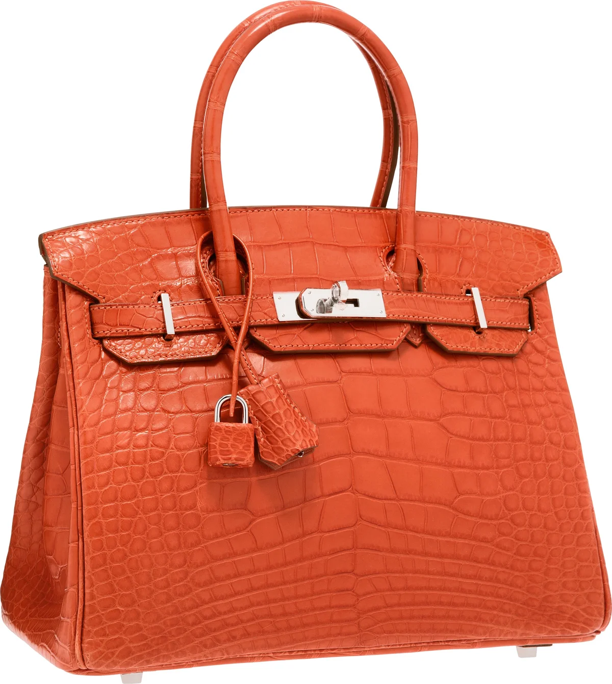 Hermes Matte Sanguine Alligator Birkin Bag