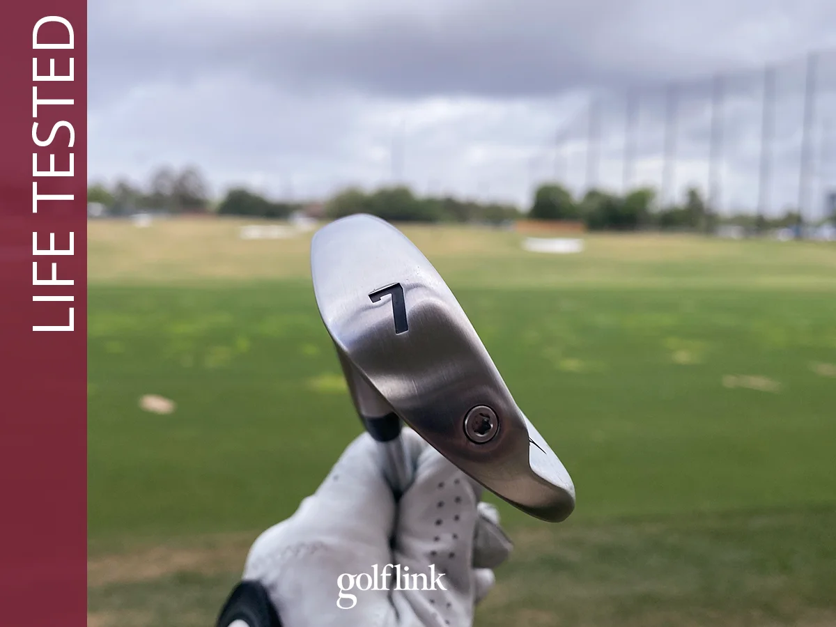 Takomo 201T MKII irons during GolfLink testing