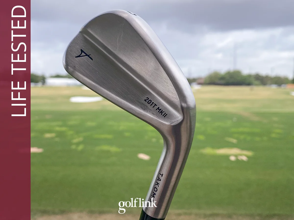 Takomo 201T MKII irons during GolfLink testing