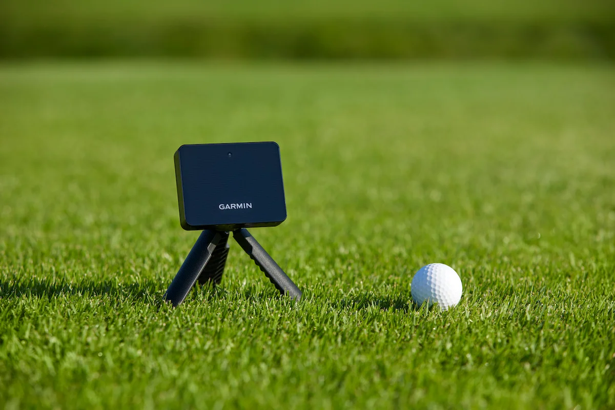 Garmin golf swing analyzer on course