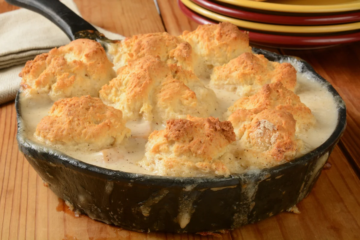 Chicken biscuit casserole
