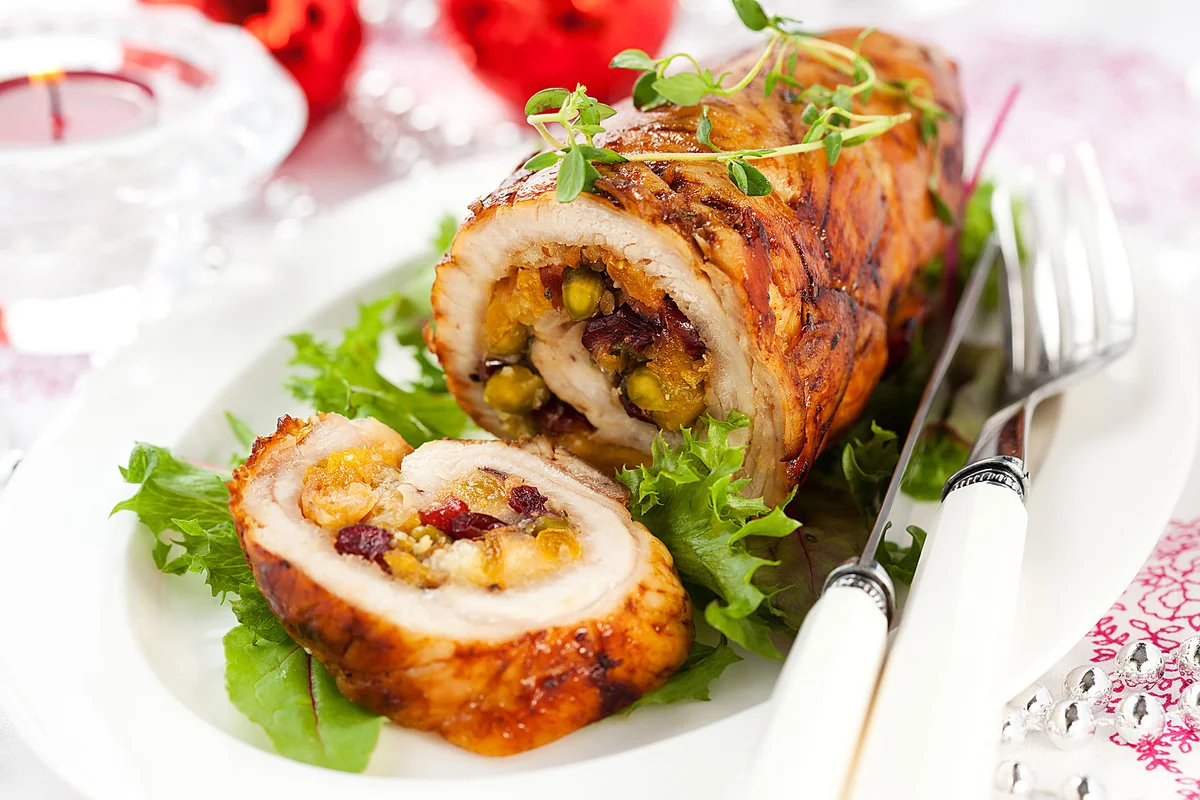 Stuffed turkey breast