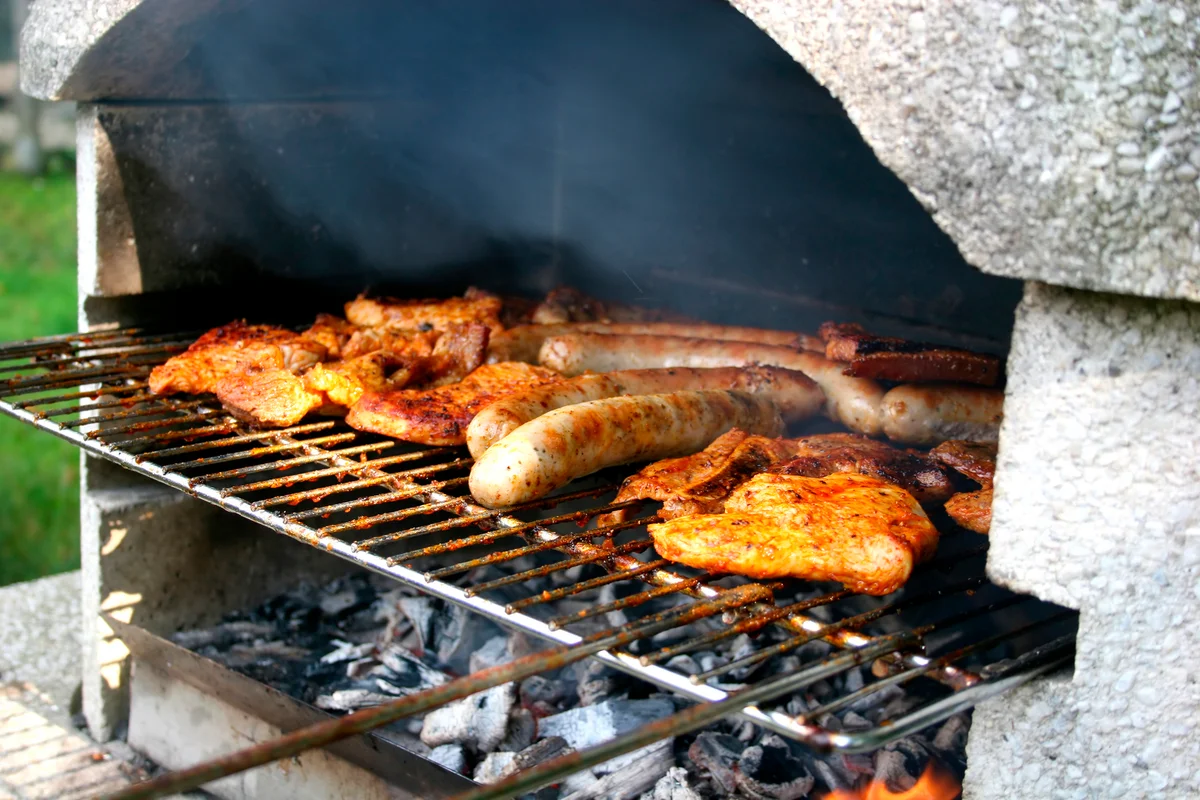 rusted grill