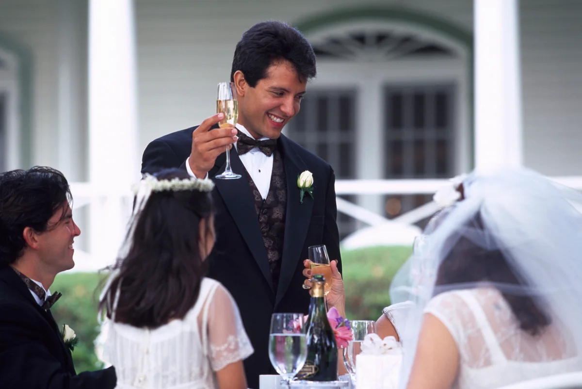 best man giving a toast
