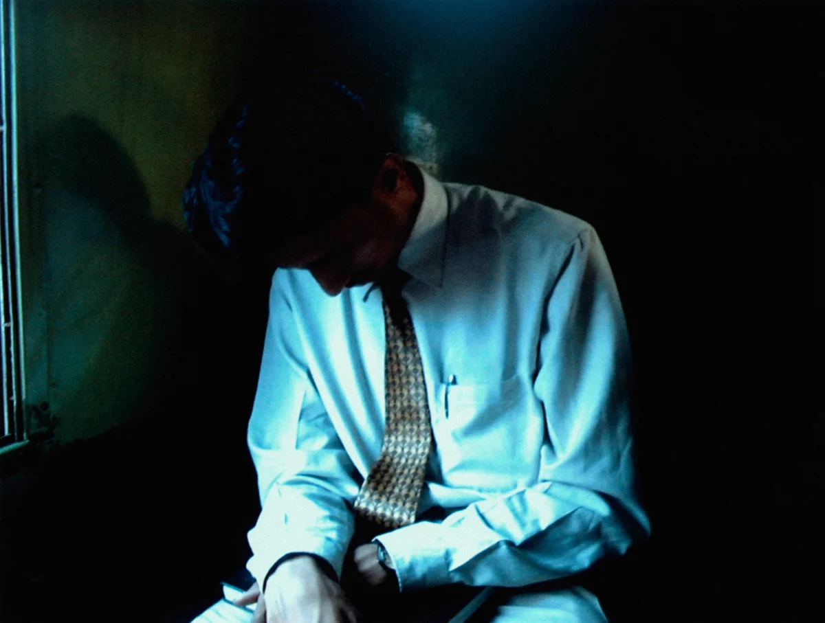 Businessman in shadows