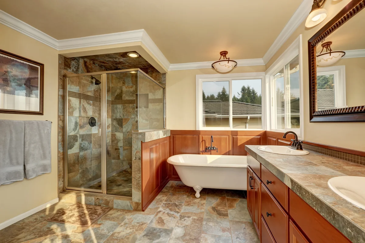 stone bathroom