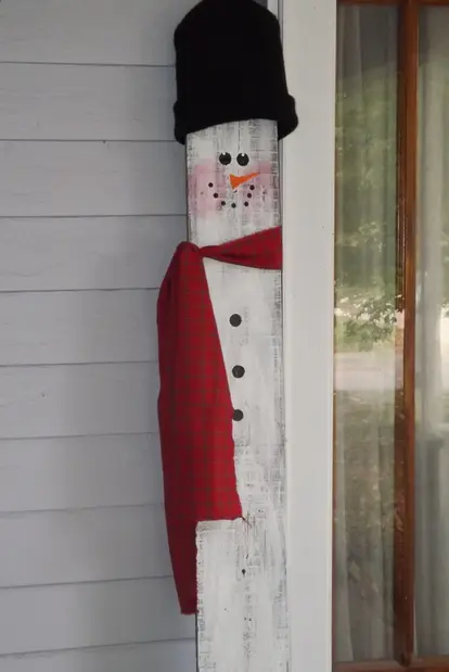 Fence Picket Snowman
