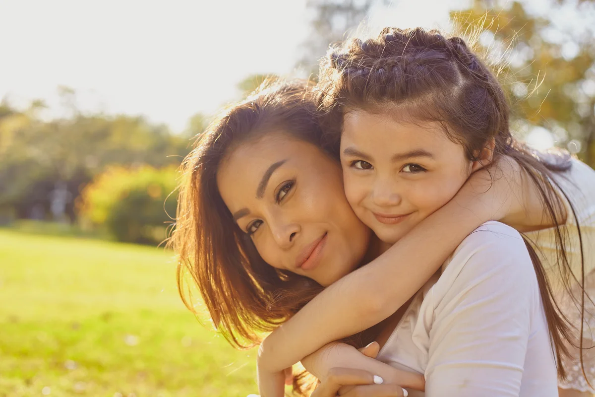 Mom and daughter