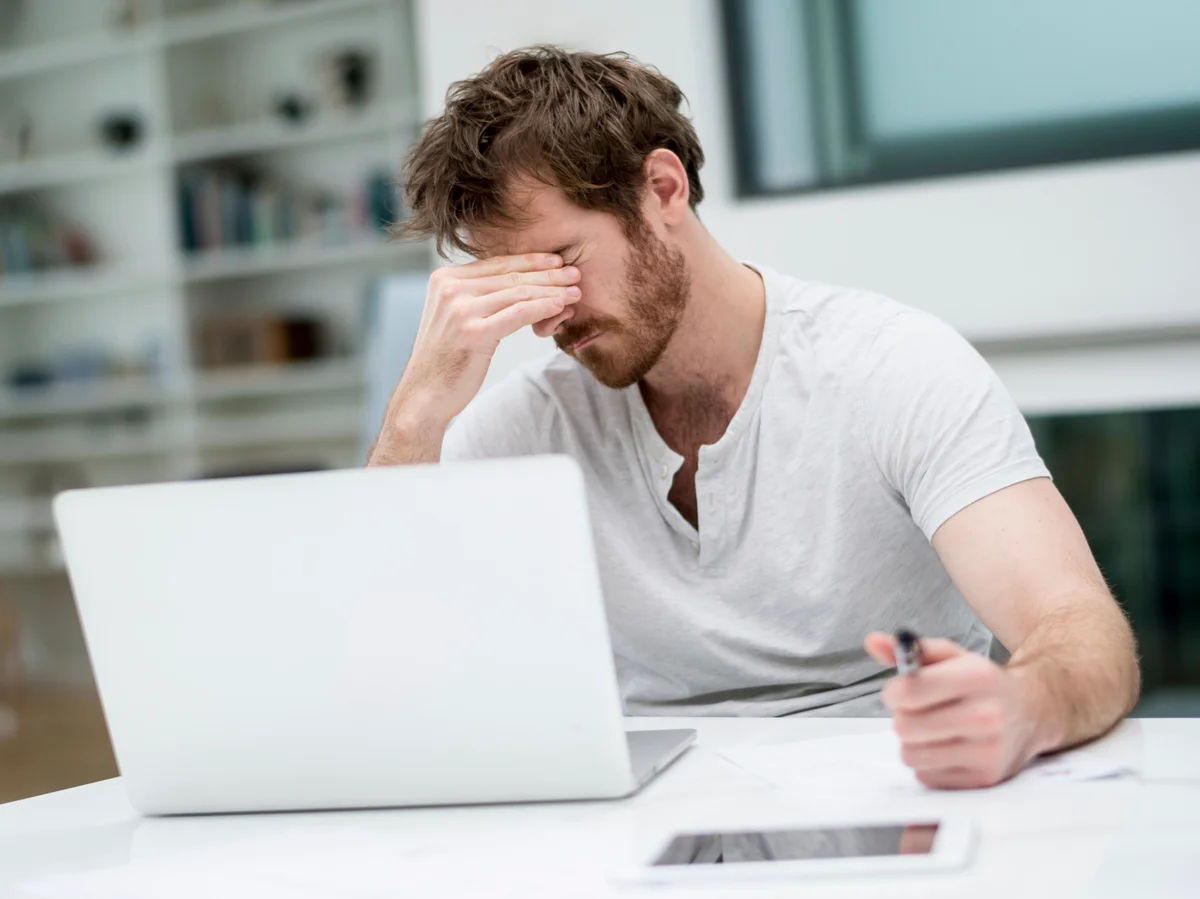 Stressed writer