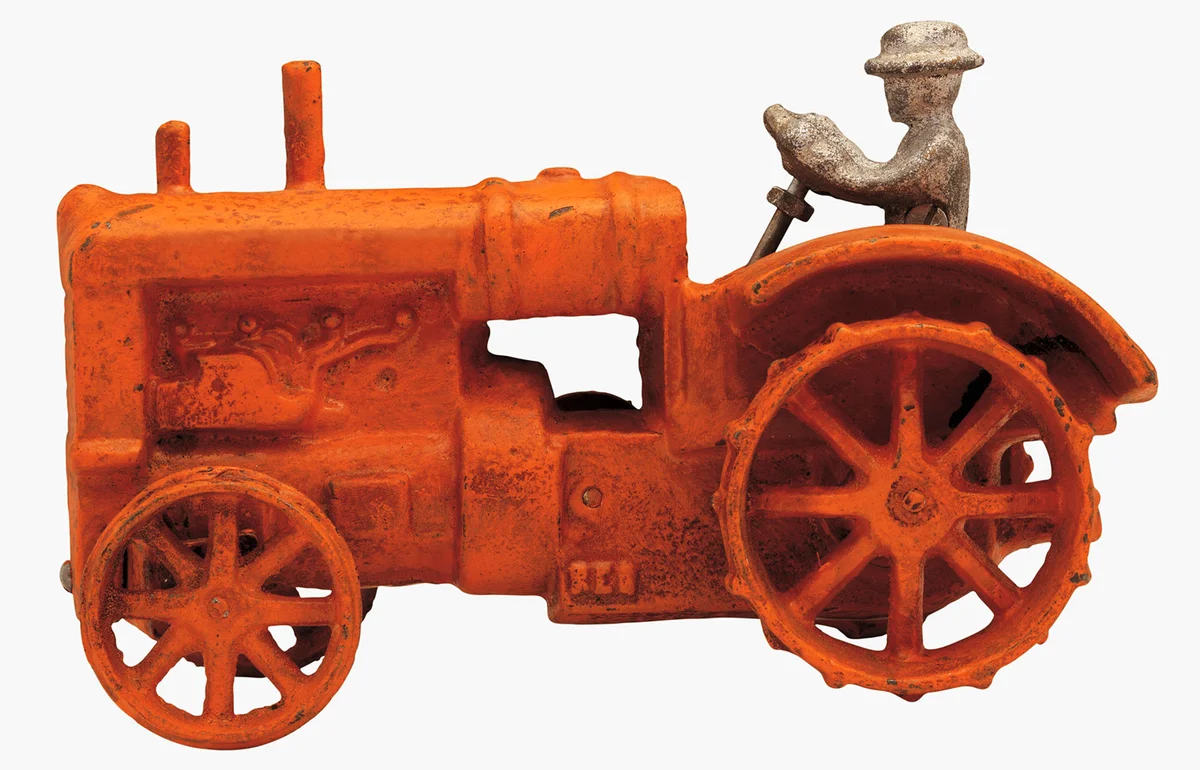 Antique toy tractor
