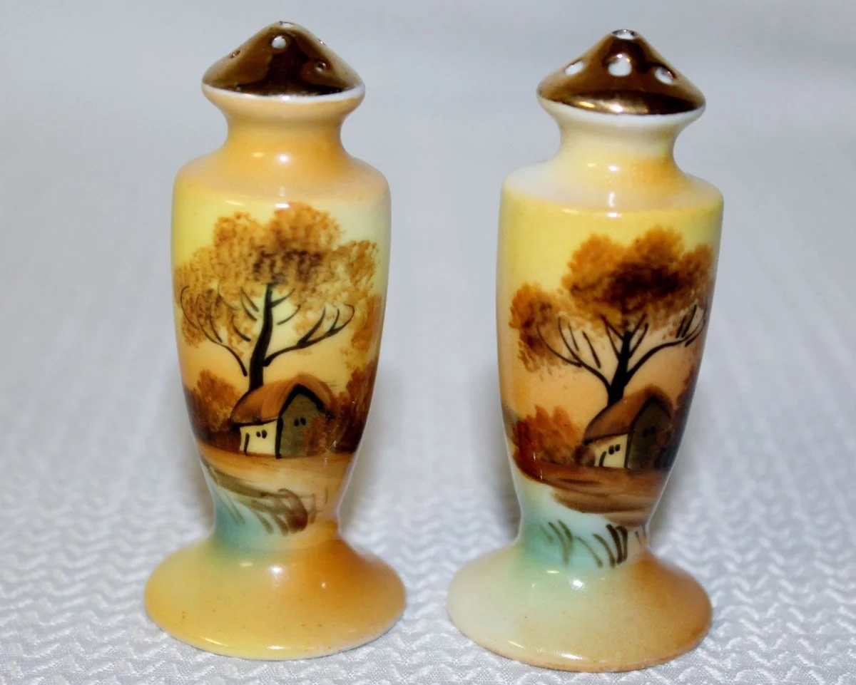 Noritake Tree In The Meadow Salt and Pepper Shakers
